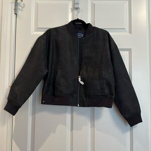 Distressed Bomber Jacket